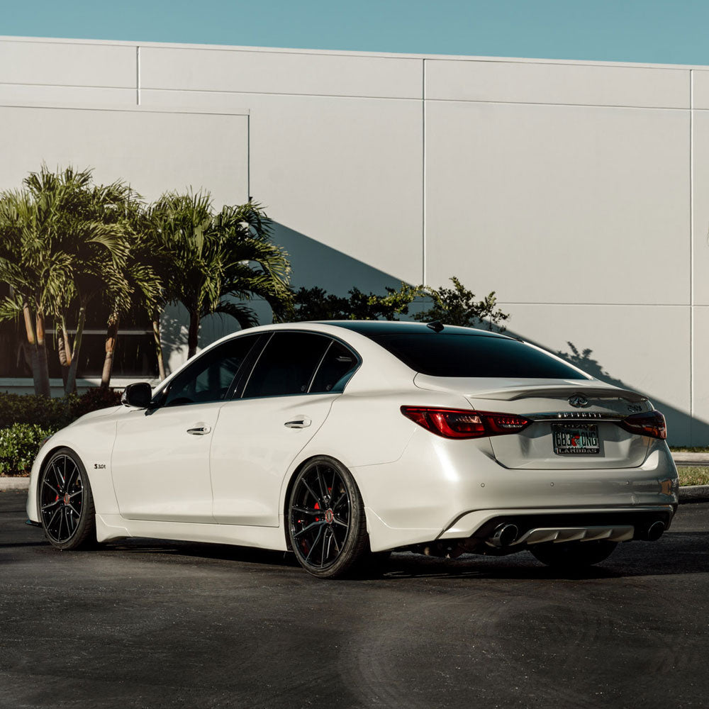 20" Vossen HF3 Black 20X9 20X9.5 1188 Concave Wheels Rims Fits Infiniti Q60