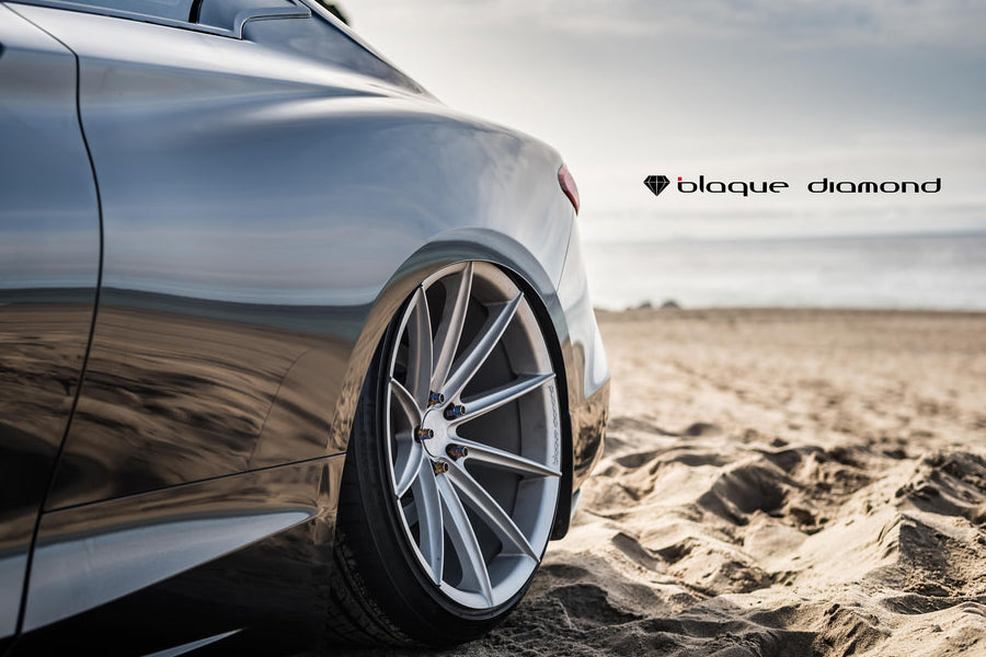 19" BLAQUE DIAMOND BD11 SILVER CONCAVE WHEELS RIMS FITS MERCEDES C250 C300 C350