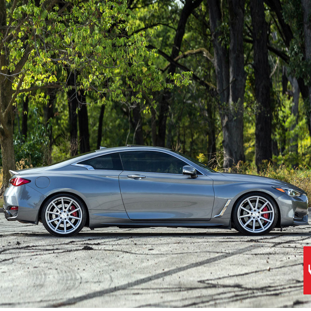 20" Vossen VFS-1 Silver 20x9 20x10 Forged Wheels Rims Fits Infiniti M37 M56