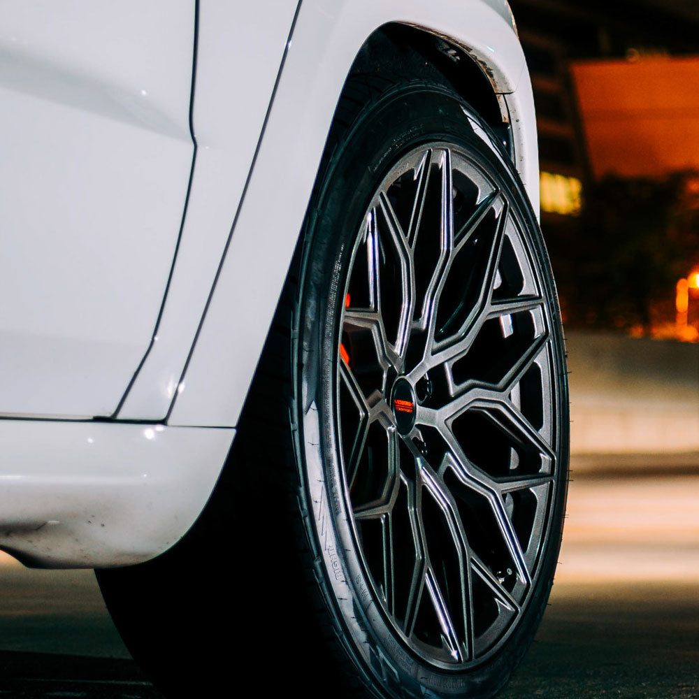 24" Vossen HF2 Grey 24X10 24X10 1029 Concave Wheels Rims Fits Toyota Sequoia 01-