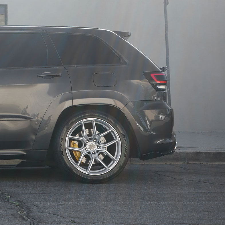 22" MV Forged MVF5 Silver 22X10.5 Concave Wheels Rims Fits Jeep Grand Cherokee