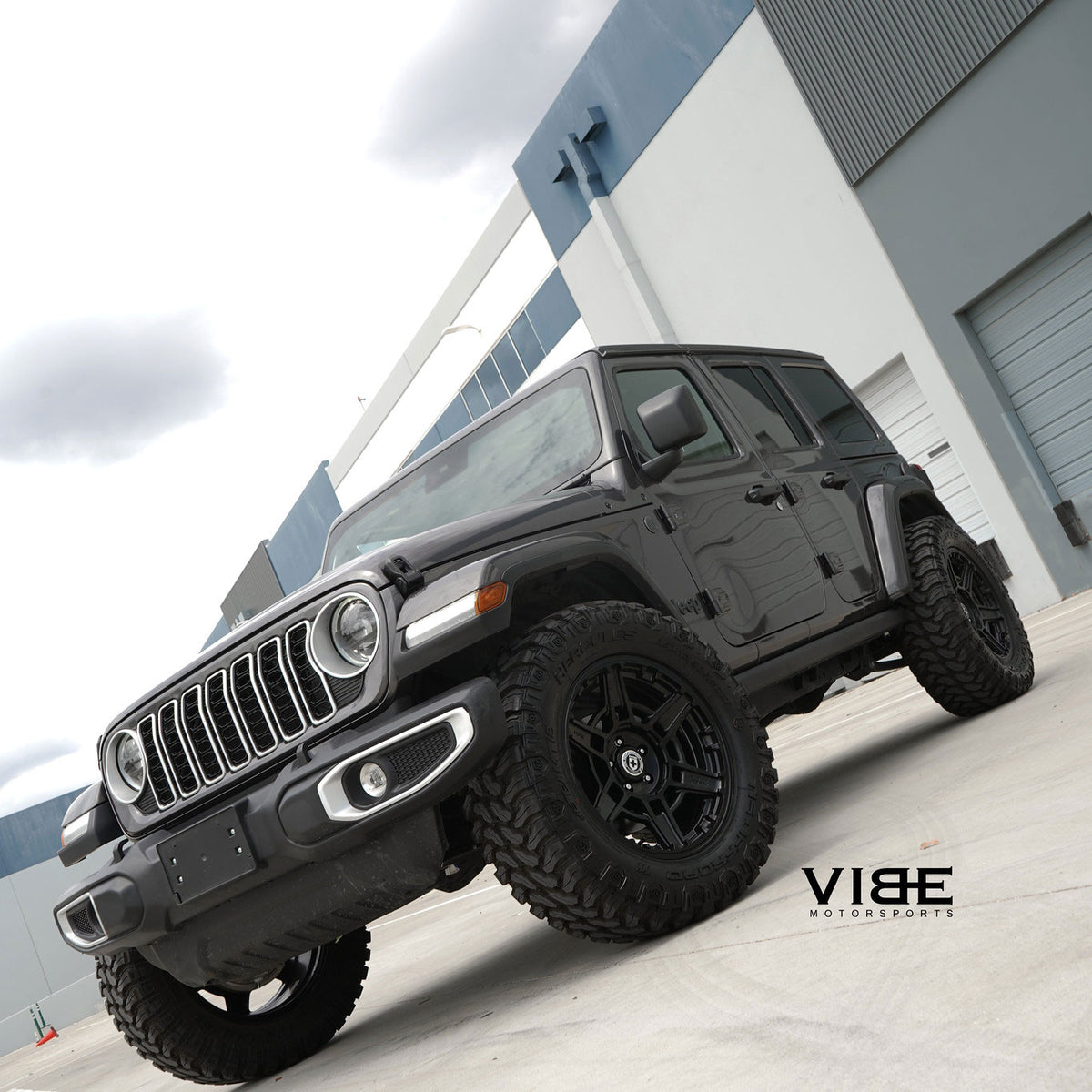 17" HRE FT1 Black 17x9 Concave Wheels Rims Fits 2018-2022 Jeep Wrangler JL