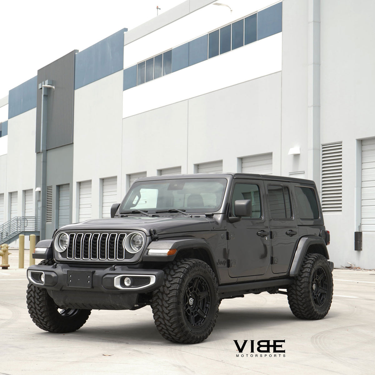 17" HRE FT1 Black 17x9 Concave Wheels Rims Fits 2007-2017 Jeep Wrangler JK