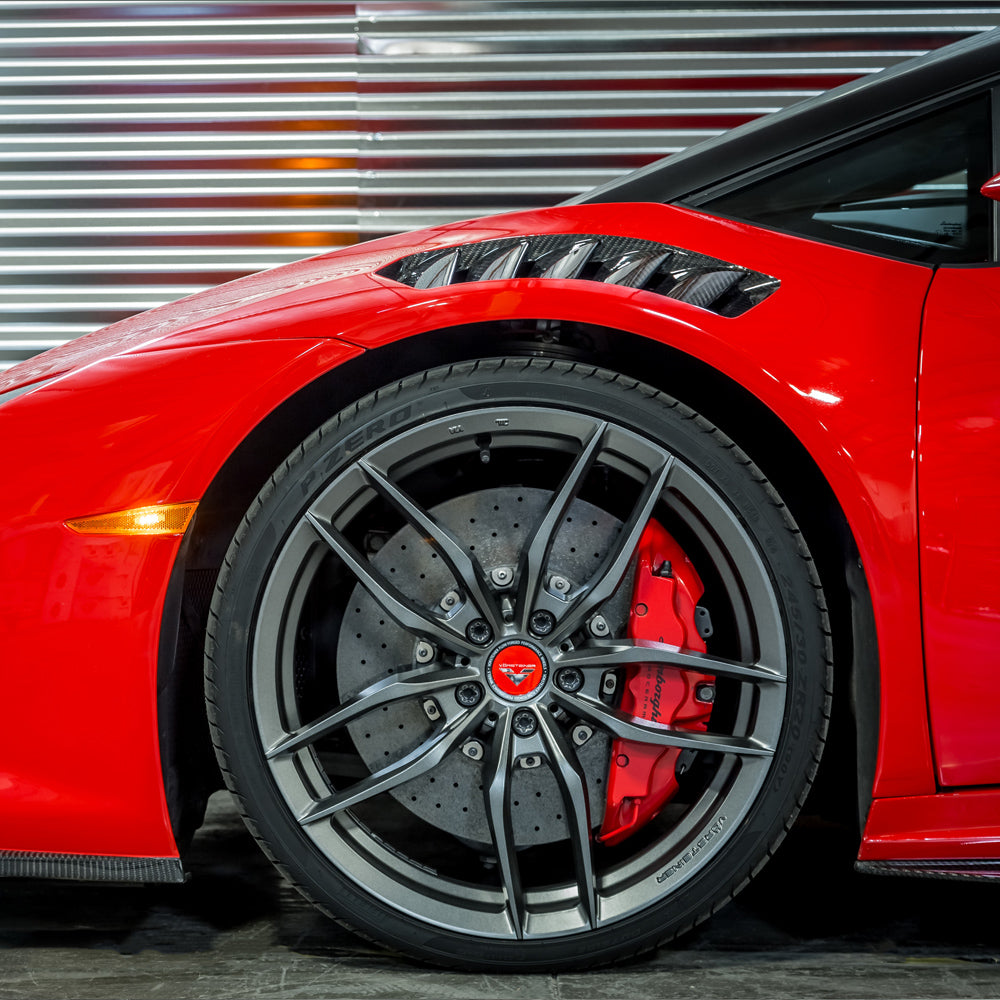 20" Vorsteiner V-FF 105 Forged Concave Carbon Graphite Wheels Rims Fits Gallardo