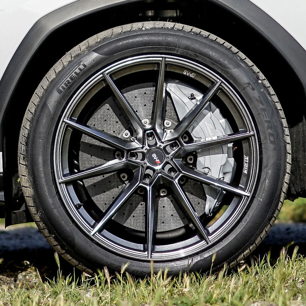 20" SAVINI SV-F4 GRAPHITE CONCAVE WHEELS RIMS FITS DODGE CHALLENGER RT SE