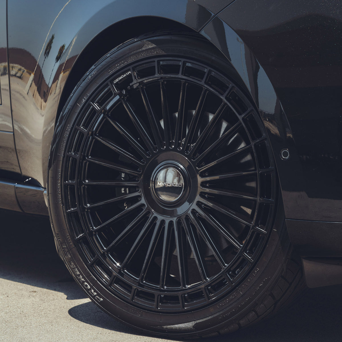 22" MV Forged MVF40 Black 22x10.5 Concave Wheels Rims Fits Range Rover