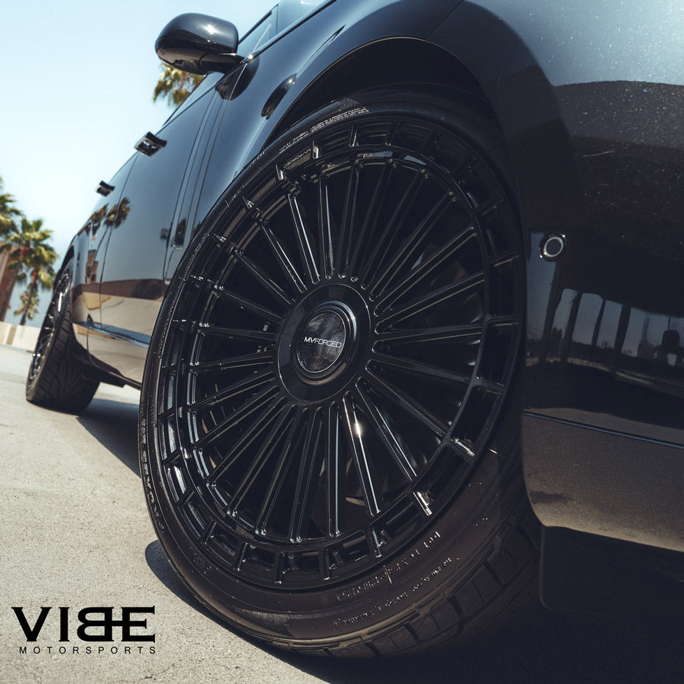 22" MV Forged MVF40 Black 22x10.5 Concave Wheels Rims Fits Range Rover