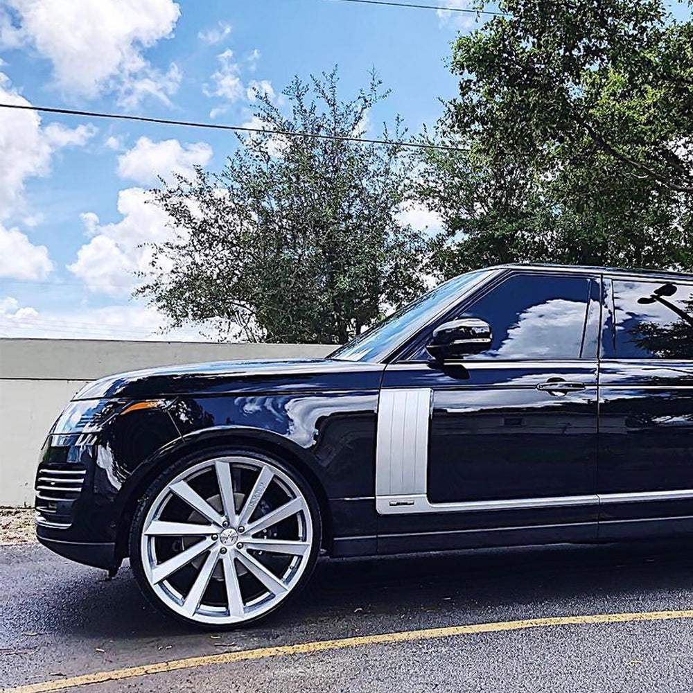 24" Koko Kuture Kapan Silver 24x10 Concave Wheels Rims Fits Cadillac Escalade