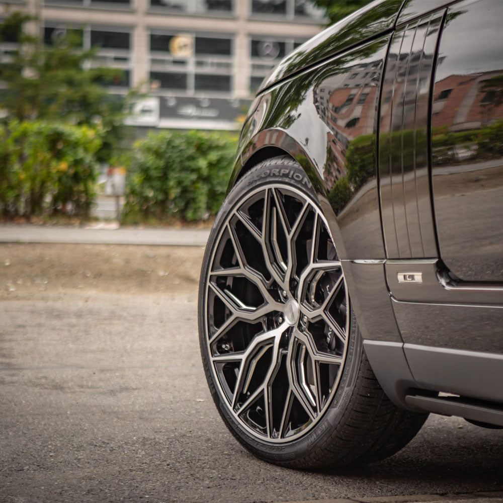 22" Vossen HF2 Black 22X10.5 22X10.5 1184 Concave Wheels Rims Fits BMW E71 E72 X