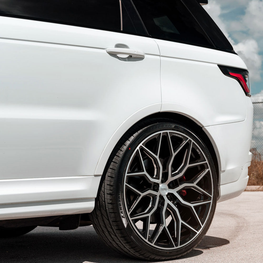 22" Vossen HF2 Black 22X10.5 22X10.5 1184 Concave Wheels Rims Fits BMW E71 E72 X