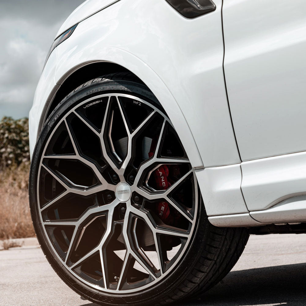 22" Vossen HF2 Black 22X9 22X10.5 1408 Concave Wheels Rims Fits Porsche Macan