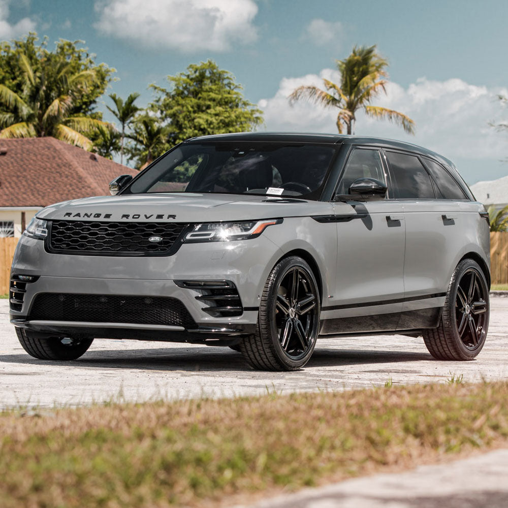 20" Vossen HF1 Black 20x8.5 20x8.5 1033 Concave Wheels Rims Fits GMC Savana 2500