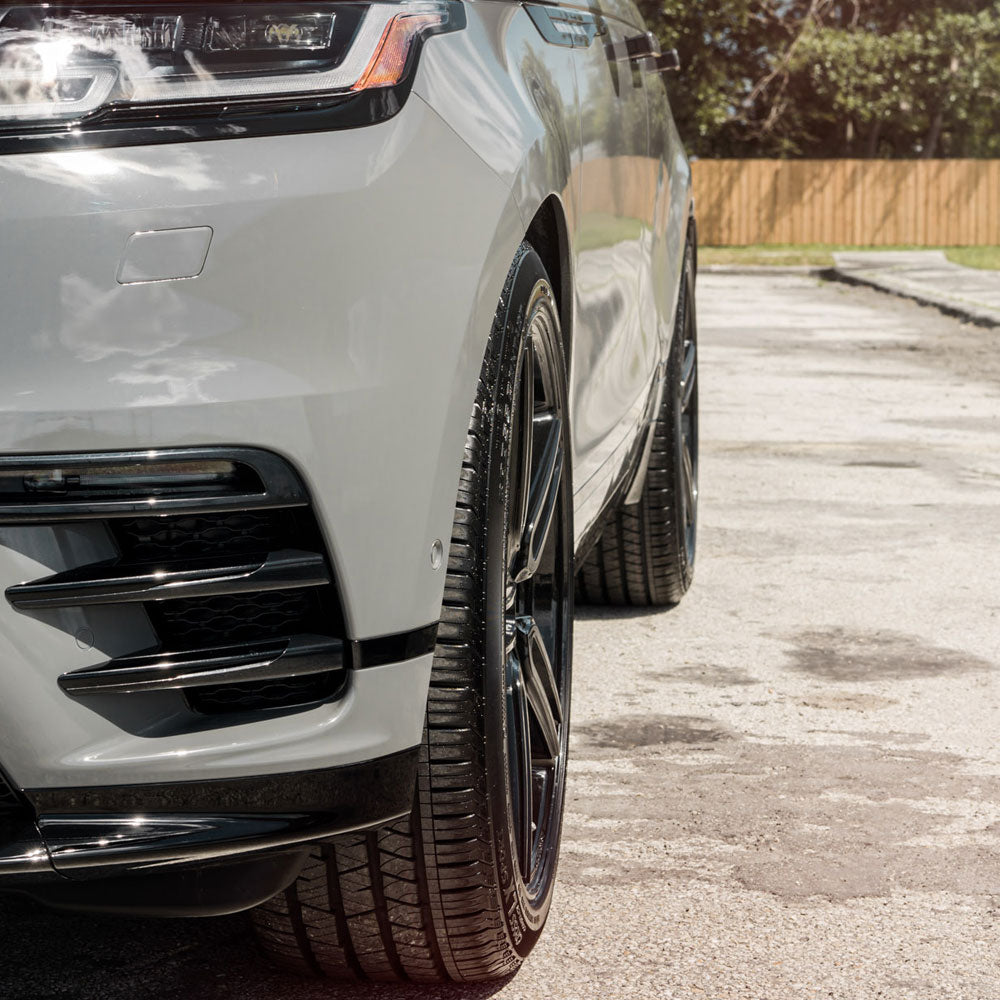 20" Vossen HF1 Black 20x8.5 20x8.5 1033 Concave Wheels Rims Fits GMC Savana 2500