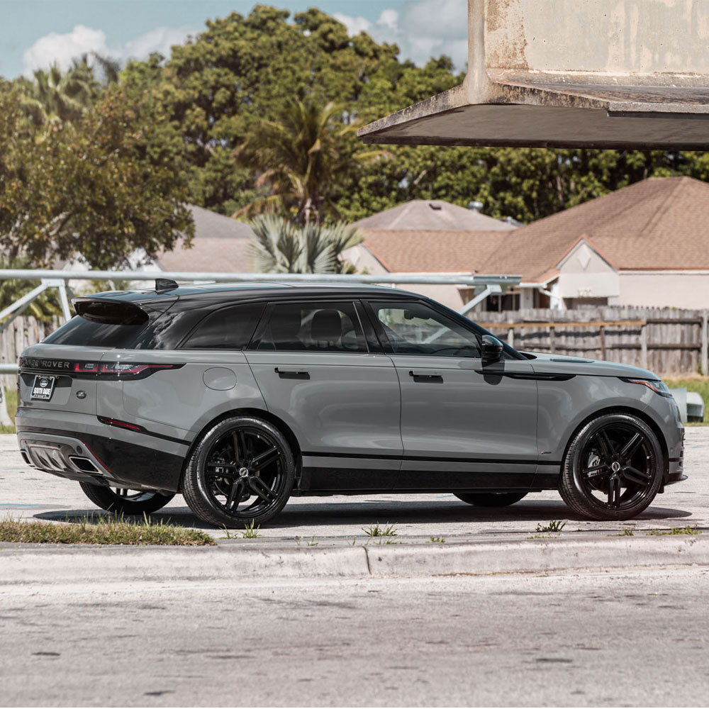 20" Vossen HF1 Black 20x8.5 20x8.5 1033 Concave Wheels Rims Fits GMC Savana 2500