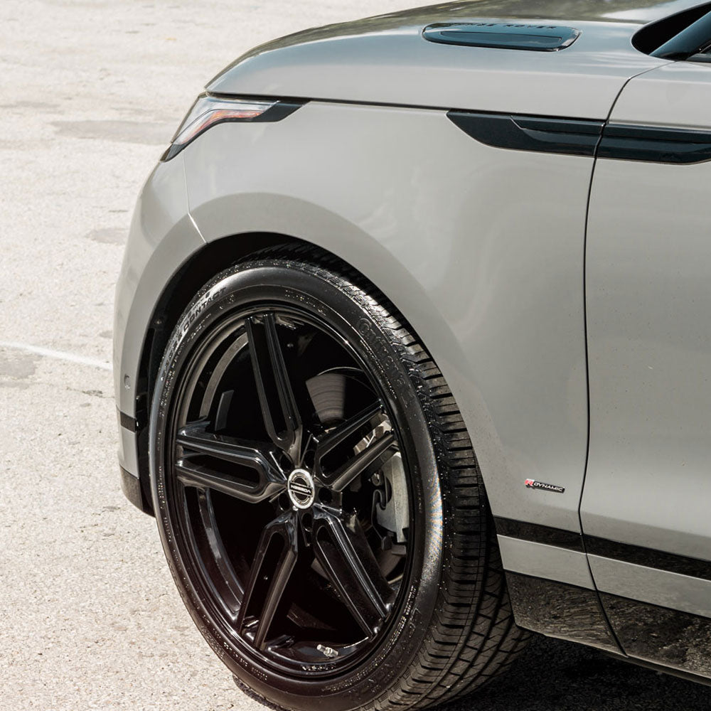 20" Vossen HF1 Black 20x8.5 20x8.5 1033 Concave Wheels Rims Fits GMC Savana 2500