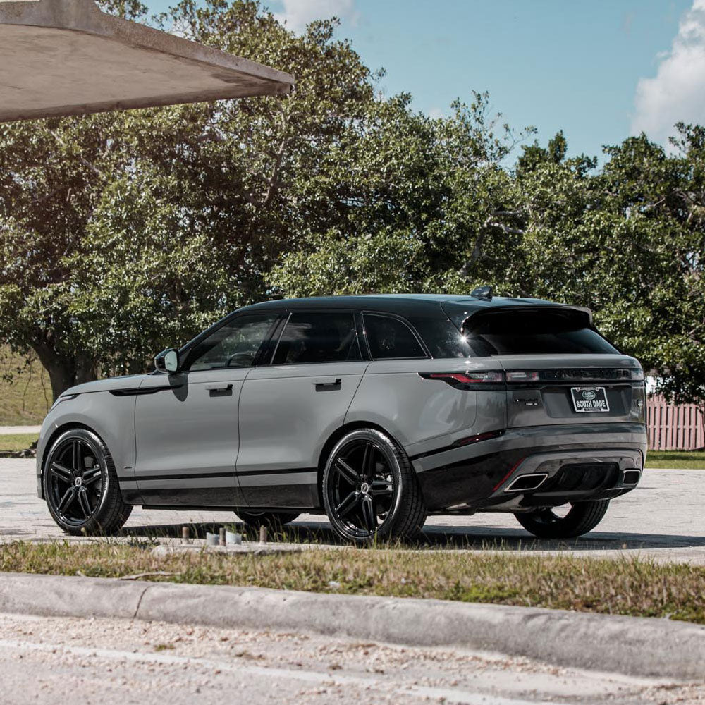 20" Vossen HF1 Black 20x8.5 20x8.5 1033 Concave Wheels Rims Fits GMC Savana 2500