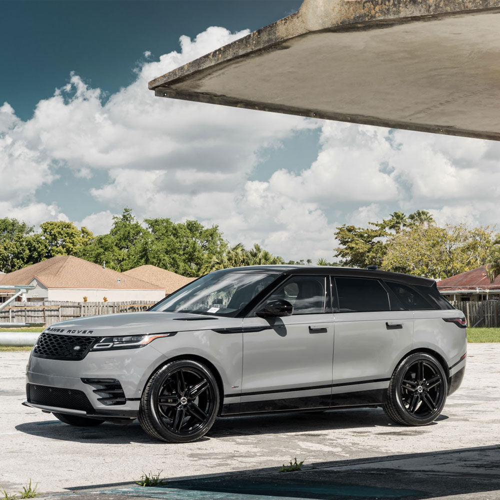 20" Vossen HF1 Black 20x8.5 20x8.5 1033 Concave Wheels Rims Fits GMC Savana 2500