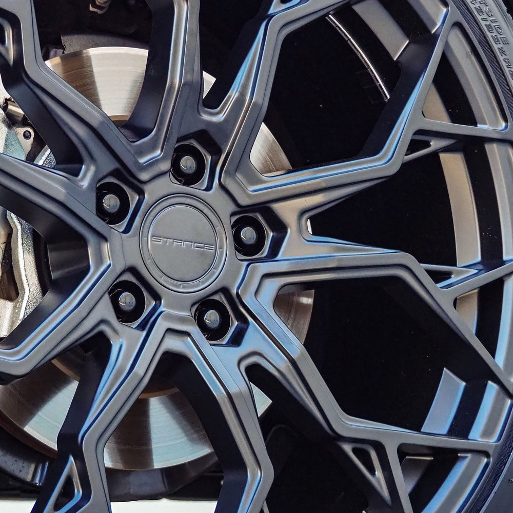 19" Stance SF10 Black 19x9.5 Forged Concave Wheels Rims Fits Audi B9 A4 S4