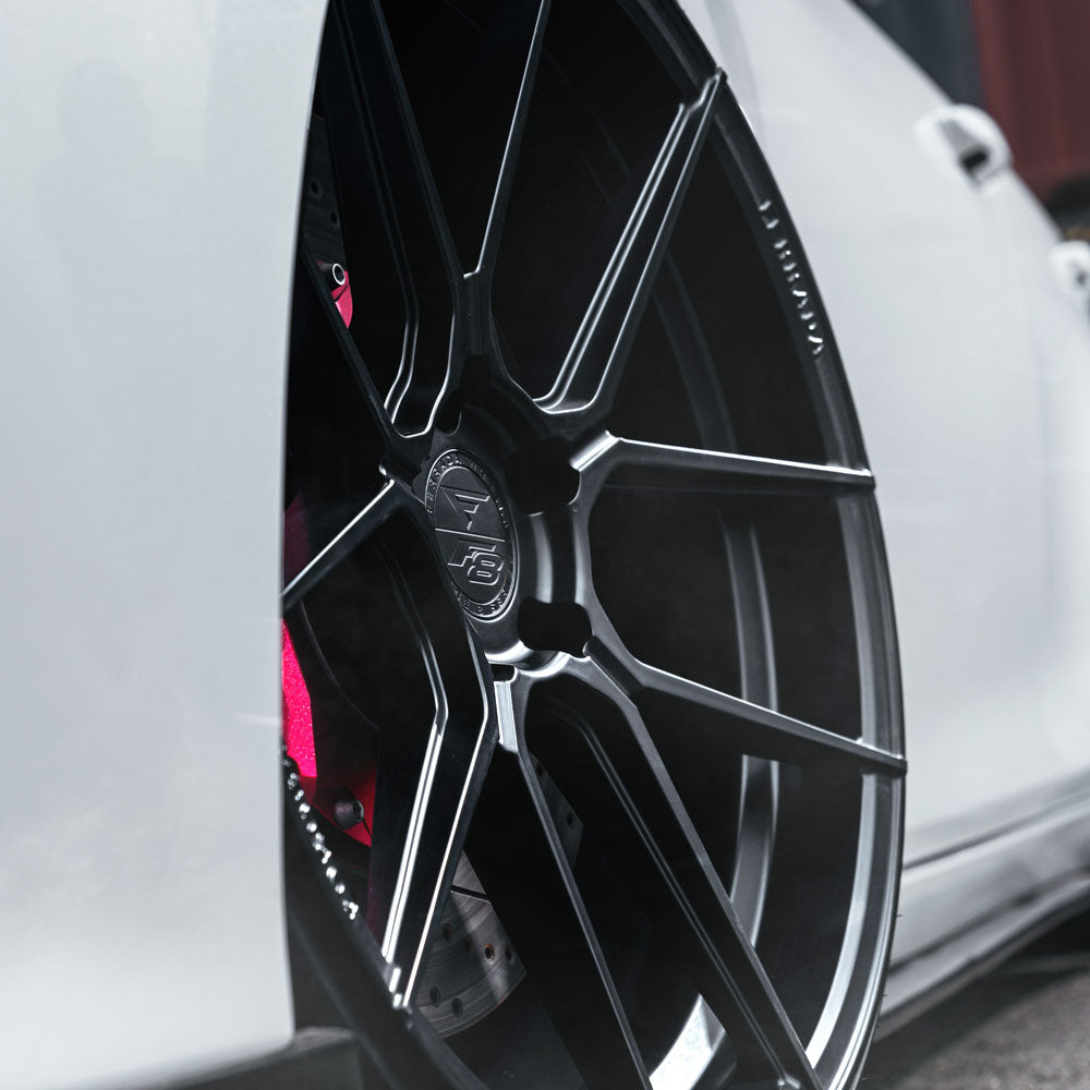 21" Ferrada FR8 Black 21x9 21x10.5 Forged Concave Wheels Rims Fits BMW F90 M5