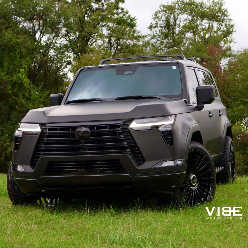 22" Vossen HF8 Gloss Black 22x9.5 Concave Wheels Rims Fits Lexus GX460