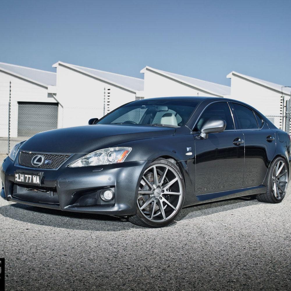 20" Vossen VFS-1 Silver 20x9 20x9.5 Wheels Rims Fits Lexus IS200 IS250 IS350