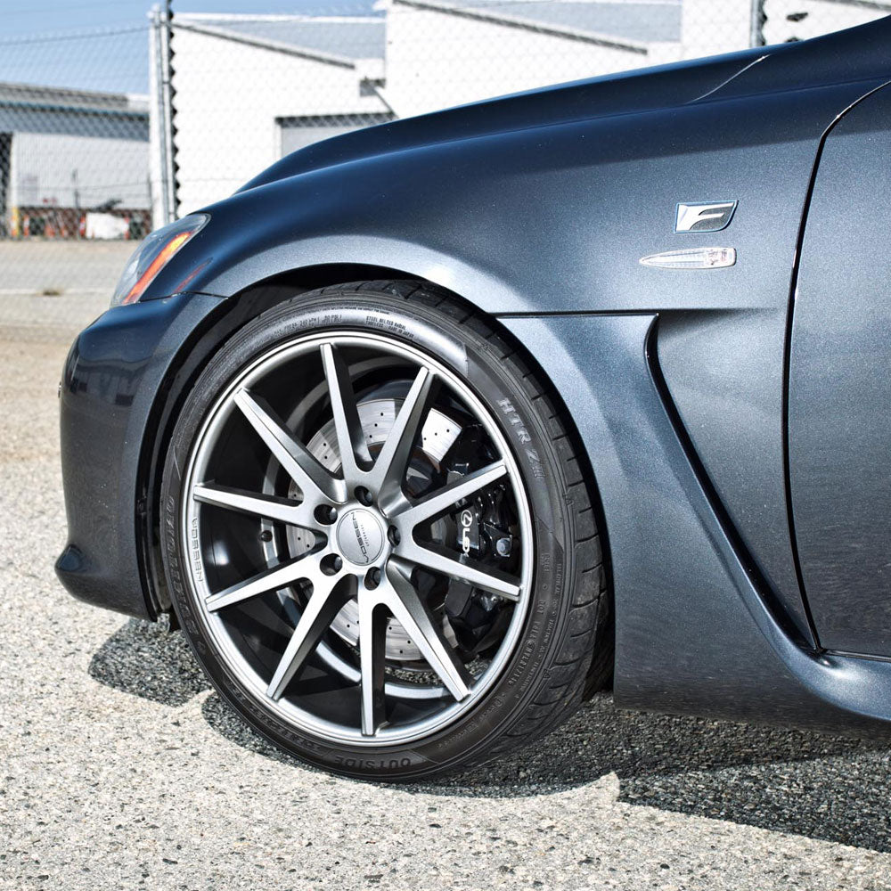 20" Vossen VFS-1 Silver 20x9 20x9.5 Wheels Rims Fits Lexus IS200 IS250 IS350