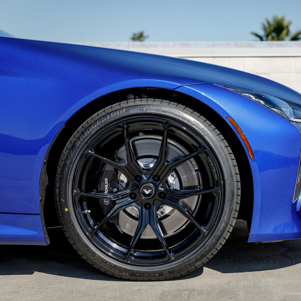 21" Vorsteiner V-FF 103 Forged Black Concave Wheels Rims Fits Lexus LC500 LC500h