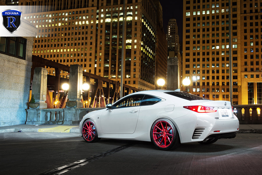 20" ROHANA RFX1 RED FORGED CONCAVE WHEELS RIMS FITS BMW F10 M5