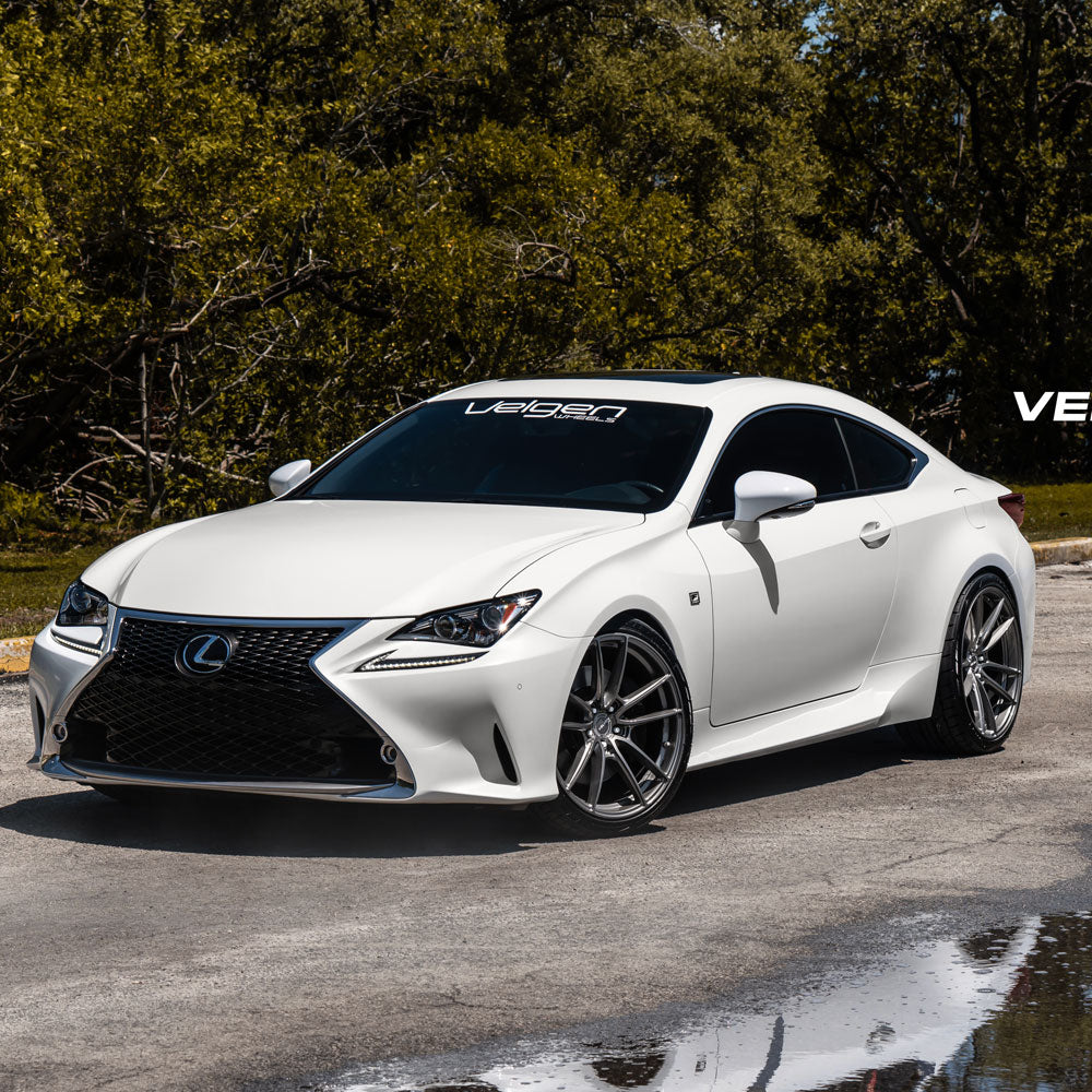 20" Velgen VF5 Silver 20x9 20x10.5 Forged Wheels Rims Fits Lexus RC200 RC350