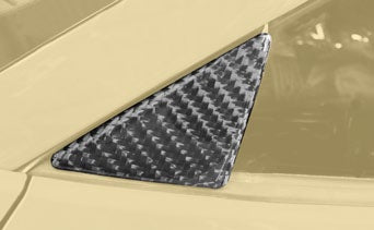 MANSORY Carbon Fiber Front Side Window Covers for Ferrari F8 Tributo / Spider (2020-2023)