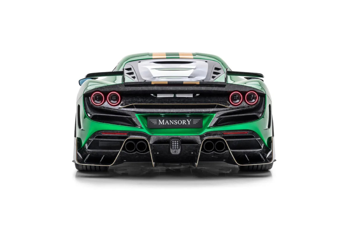 MANSORY Carbon Fiber Rear Spoiler with Wing for Ferrari F8 Tributo / Spider (2020-2023) - image 2