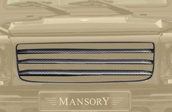 MANSORY Carbon Grille Mask Cover IV Stripes for Mercedes-Benz G-Class W463 (2002-2018)