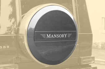 MANSORY Carbon Fiber Spare Wheel Cover with Logo for Mercedes-Benz G-Class W463 (2002-2018)