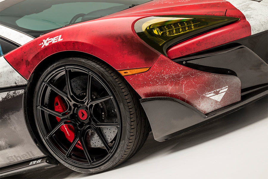 Vorsteiner 570-VX Front Bumper with Front Carbon Fiber Spoiler fits McLaren 570S