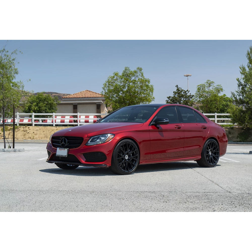 20" Forgiato Flow 001 Black Forged Concave Wheels Rims Fit Jaguar XJRS XJS