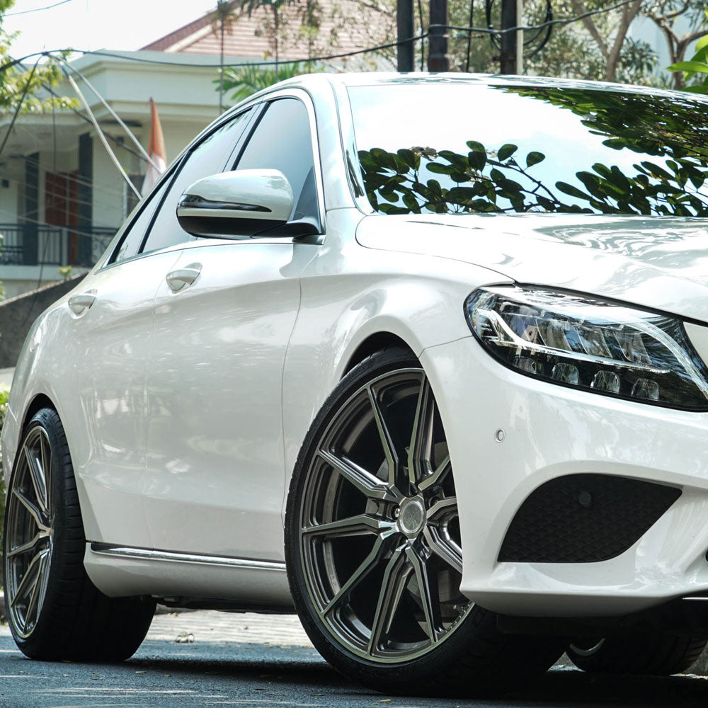 19" Vossen HF3 Grey 19X8.5 19X10 1214 Concave Wheels Rims Fits Mercedes-Benz SL5