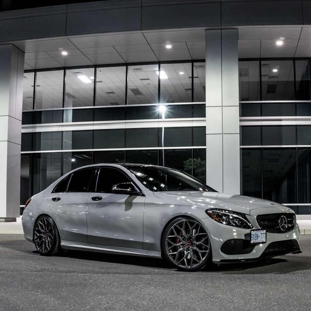 19" Vossen HF2 Grey 19X8.5 19X9.5 1306 Concave Wheels Rims Fits Mercedes-Benz C2