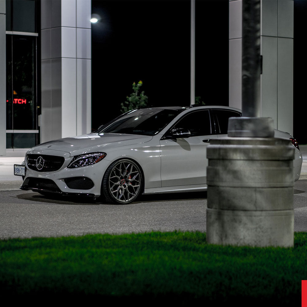 19" Vossen HF2 Grey 19X8.5 19X9.5 1306 Concave Wheels Rims Fits Mercedes-Benz C2