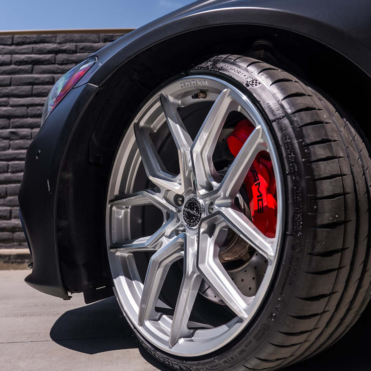 20" MV Forged MVF5 Silver 20X9 20X10 Concave Wheels Fits Mercedes-Benz C63 AMG