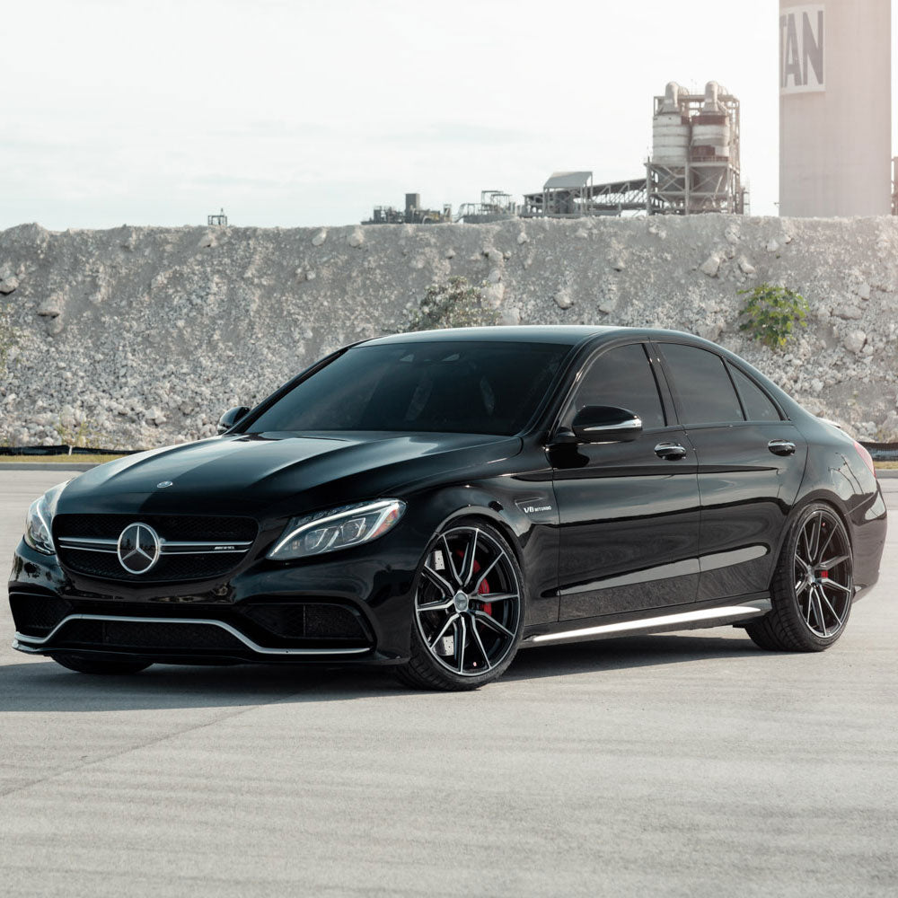 19" Vossen HF3 Black 19X8.5 19X9.5 1381 Concave Wheels Rims Fits Mercedes-Benz S