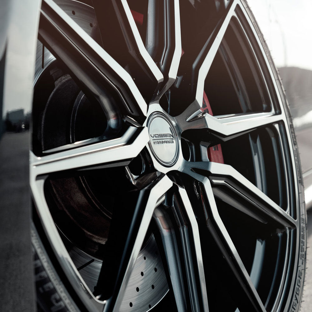 19" Vossen HF3 Black 19X8.5 19X9.5 1382 Concave Wheels Rims Fits Mercedes-Benz S
