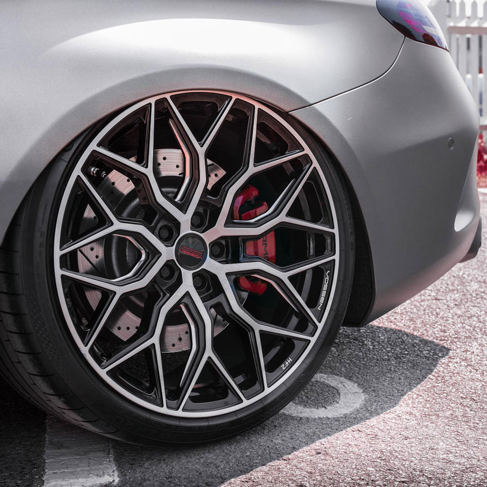 19" Vossen HF2 Black 19X8.5 19X10 1255 Concave Wheels Rims Fits Porsche 986 Boxs