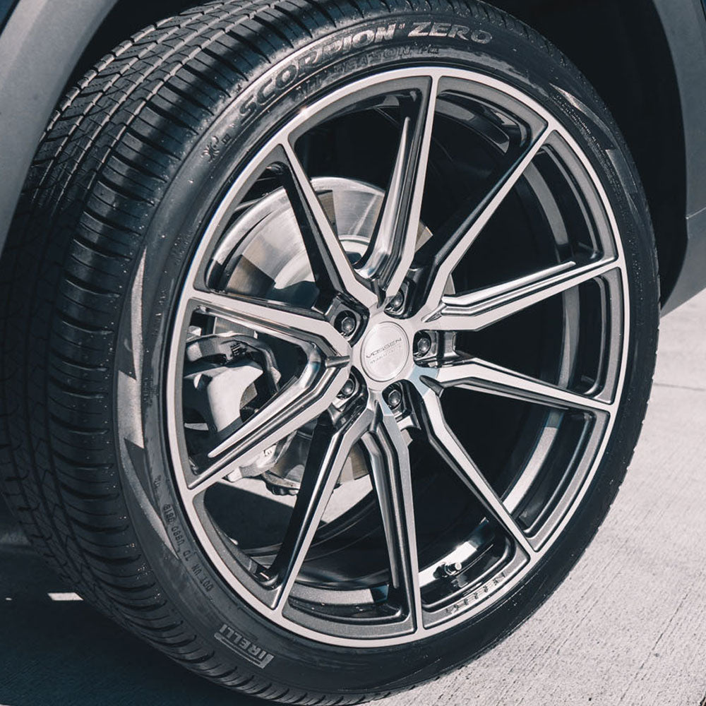 20" Vossen HF3 Black 20X8.5 20X9.5 1183 Concave Wheels Rims Fits BMW E70 X5