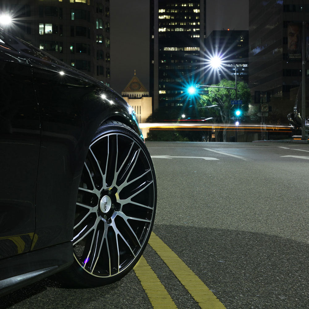 19" SAVINI BM13 19X8.5 MACHINED CONCAVE WHEELS RIMS FITS AUDI B6 A4