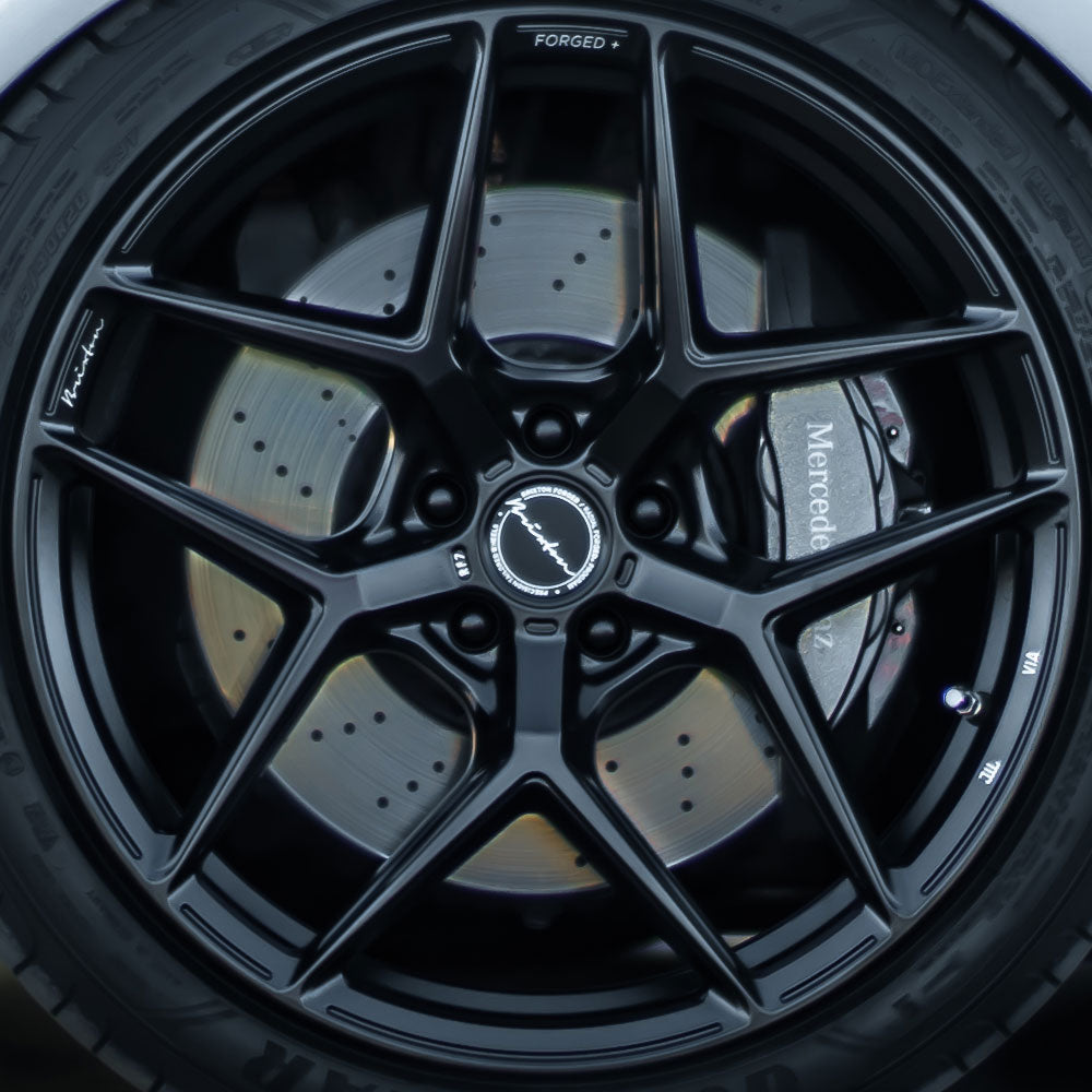 20" Brixton Forged RF7 Black 20x10 20X12 Concave Wheels Rims Fits Nissan GT-R