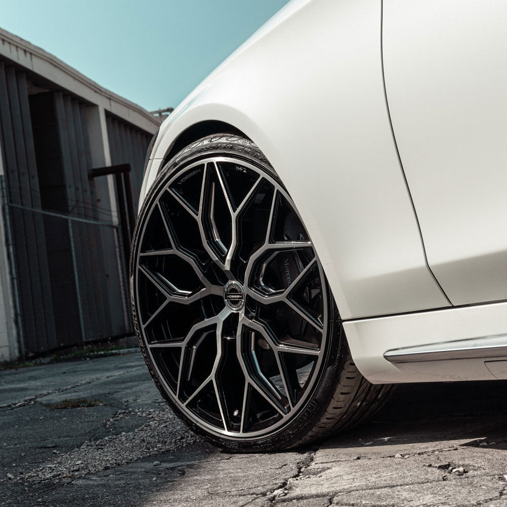 20" Vossen HF2 Black 20X10 20X11 1261 Concave Wheels Rims Fits Nissan GT-R