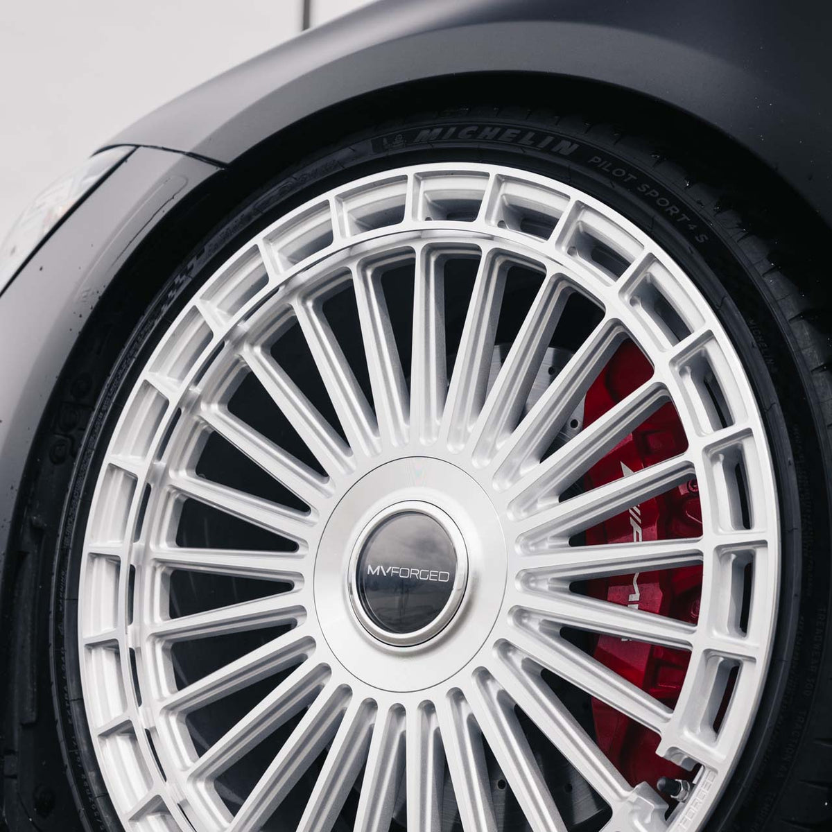 22" MV Forged MVF40 Silver 22X9 22X10.5 Wheels Rims Fits Mercedes W223 S Class