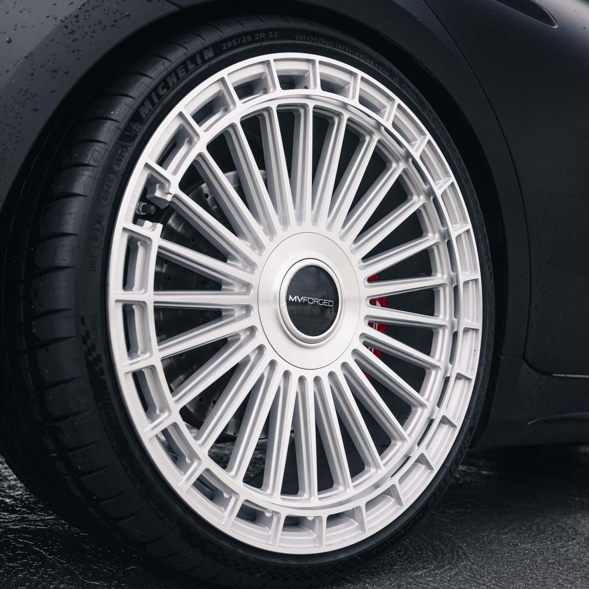 22" MV Forged MVF40 Silver 22X9 22X10.5 Wheels Rims Fits Mercedes W223 S Class