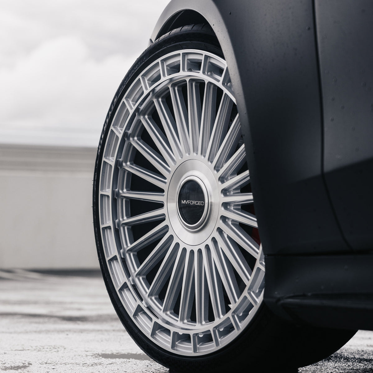 24" MV Forged MVF40 Silver Concave Wheels Rims Fits Rolls Royce Ghost