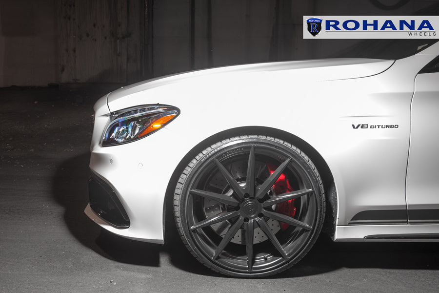 20" ROHANA RFX1 BLACK CONCAVE WHEELS RIMS FITS INFINITI M35 M45